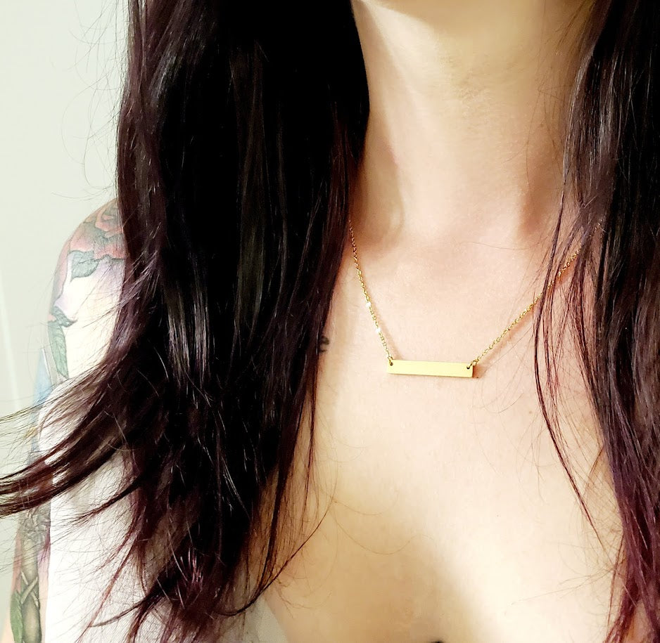 Horizontal Bar Necklace 10