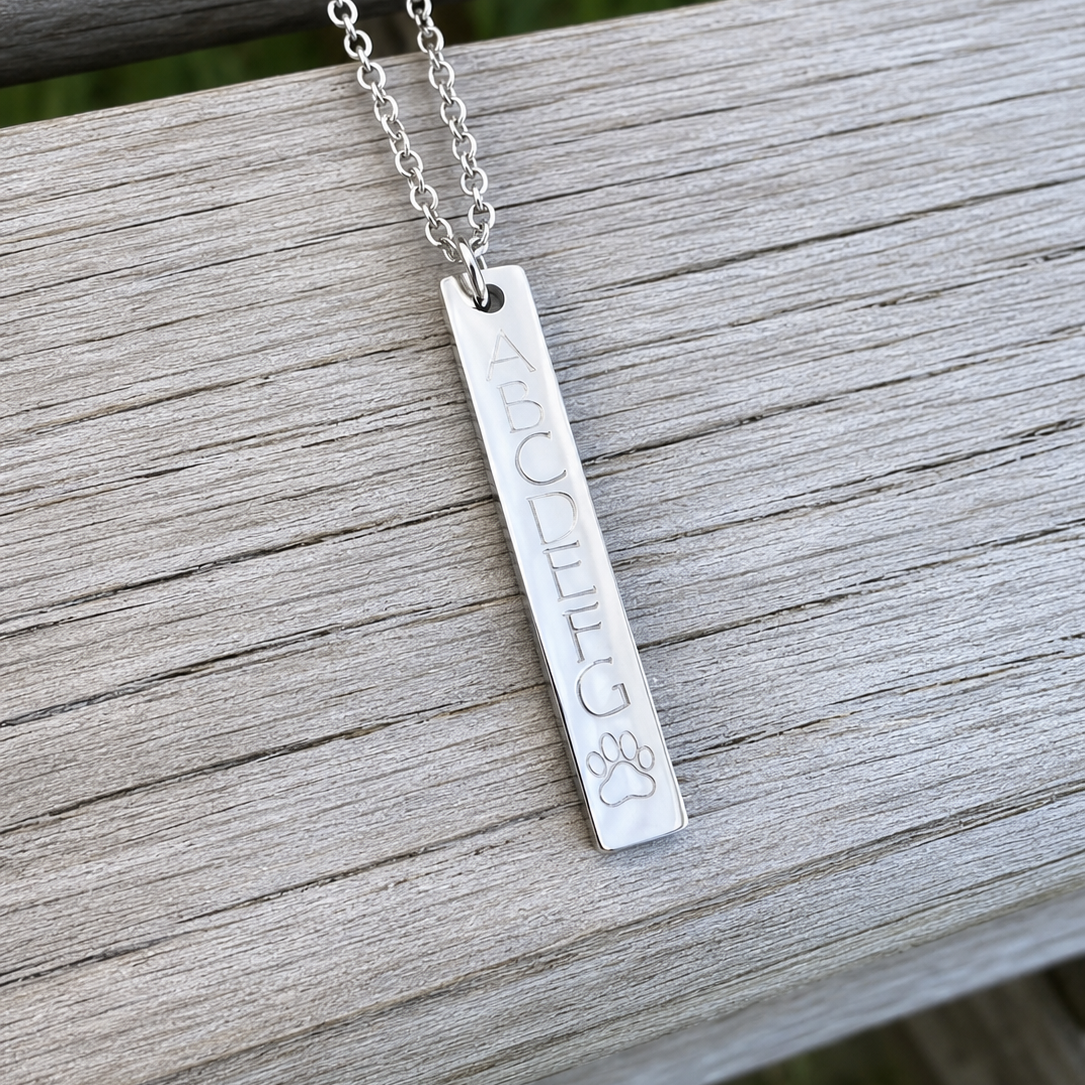 Vertical Bar Necklace 14/8