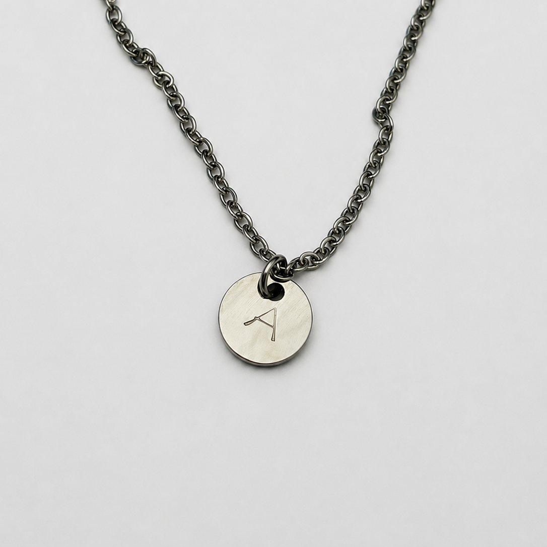 Tiny Initial Charm Necklace 2