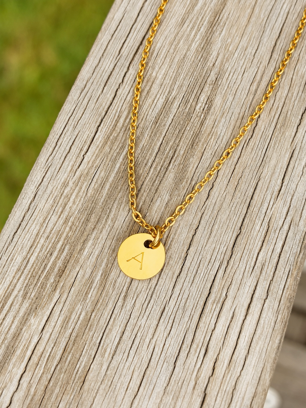 Tiny Initial Charm Necklace 2