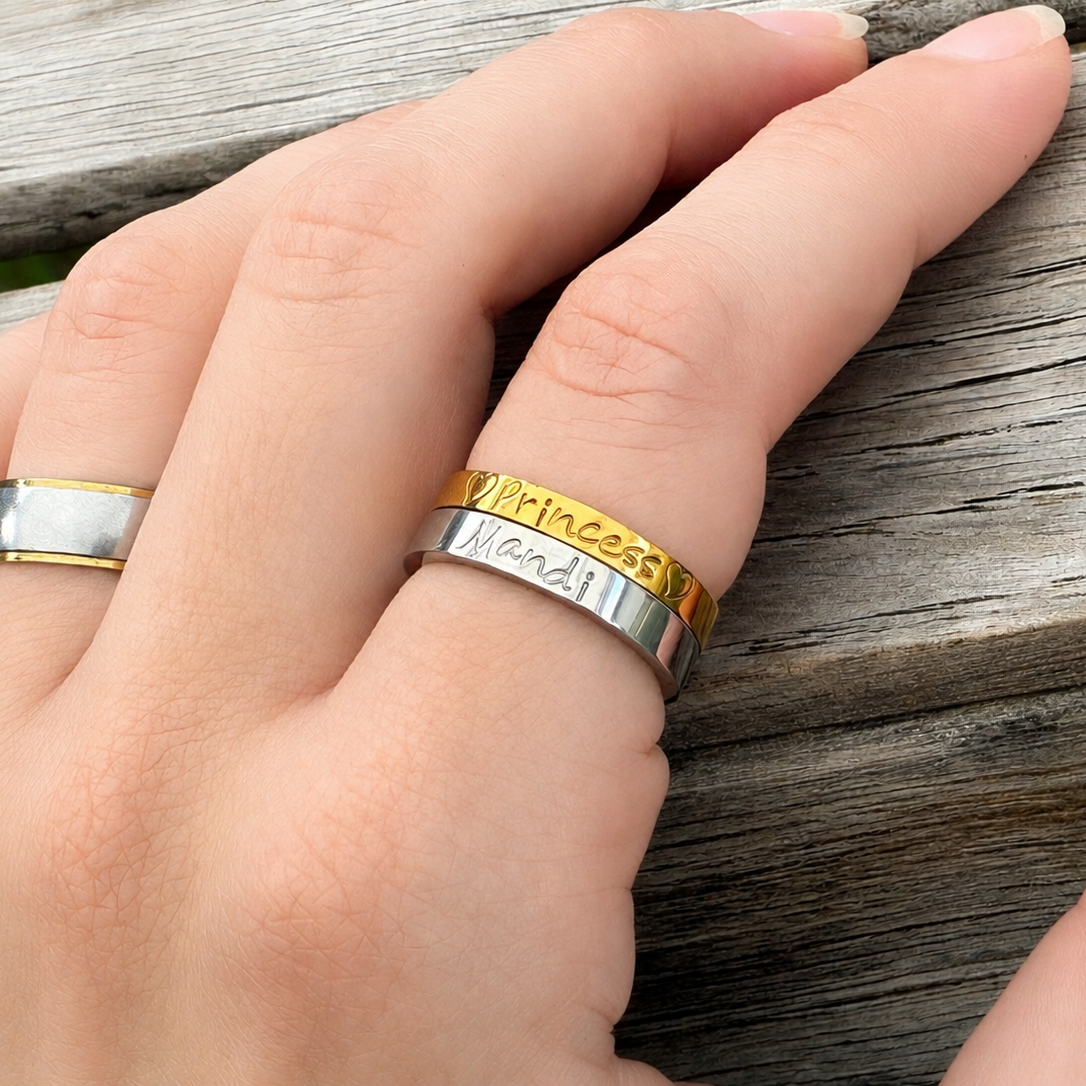 Square Edge Dainty Ring 15