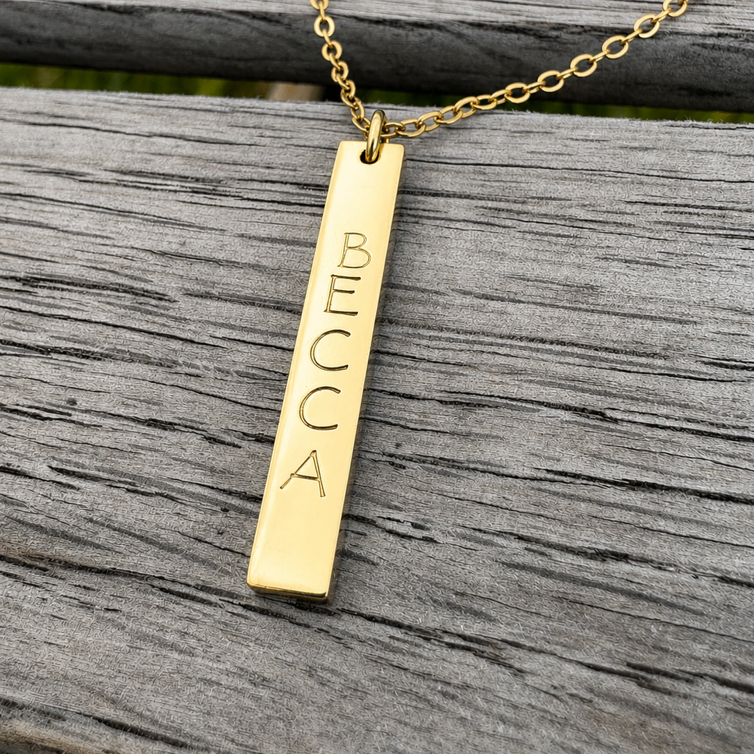 Vertical Bar Necklace 14/8
